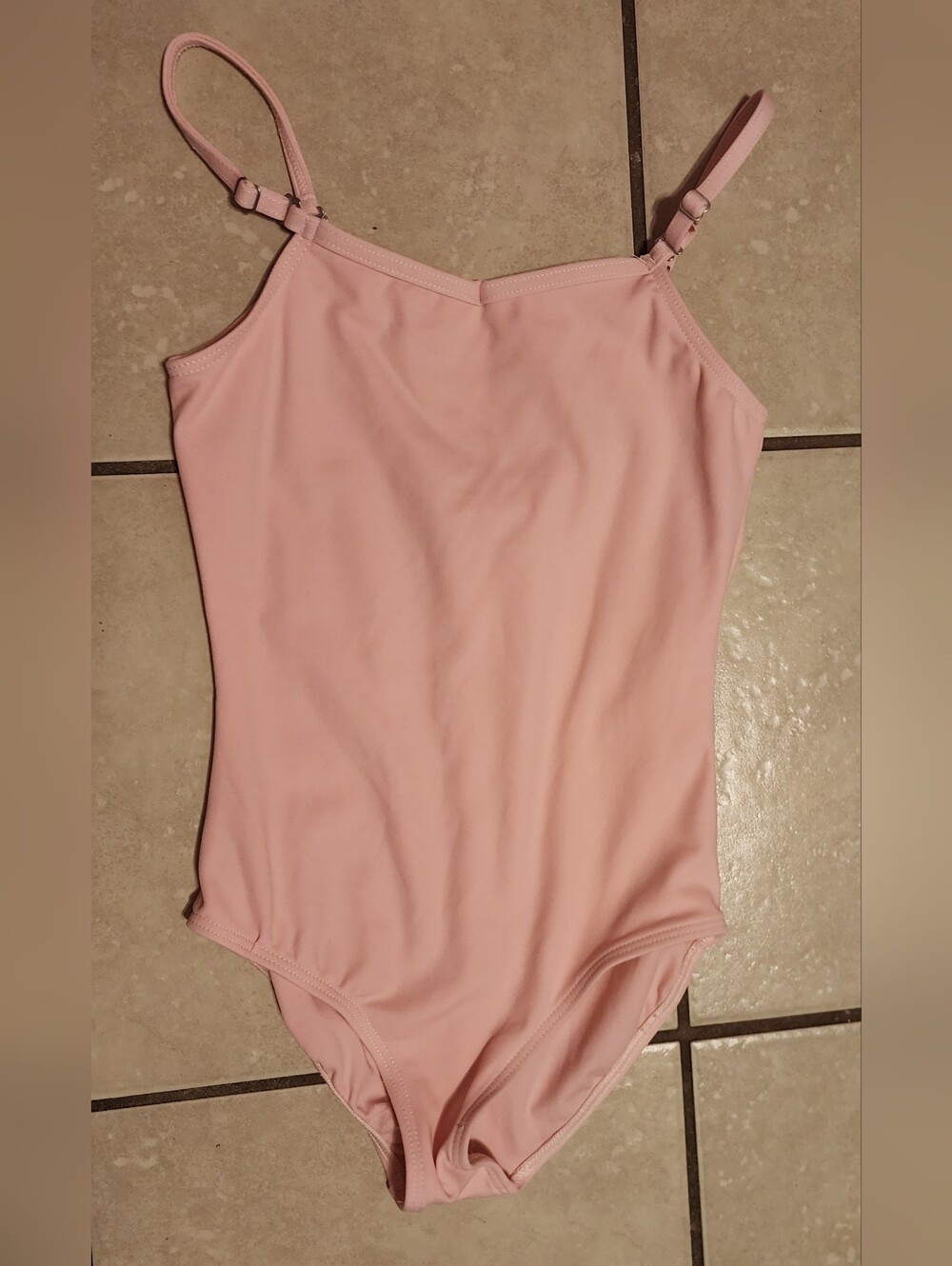 Capezio Ballet Pink V-Neck Camisole Leotard Size Large